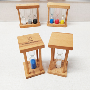 Wholesale Modern Creative Custom Wood Hourglass 3/5 Minutes Wood <strong>Sand</strong> <strong>Timer</strong> Colorful <strong>Sand</strong> Hour for Everyday Timing Use - Product Image 6