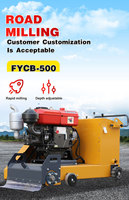 Broyeur d'asphalte FURD 17 kW, décapeuse à béton motorisée avec une largeur de travail de 500 mm et une profondeur de 10 mm, haute efficacité, 220 V