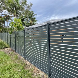 في الهواء الطلق عالية الجودة تجميعها بسهولة الأمن الألومنيوم شريحة معدنية الجدار لوحة السياج مع آخر - Product Image 3