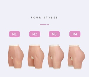 セクシーなシリコンパンティー、厚みのあるヒップパッド入り、しっかりとしたコントロール力のあるパッド入りお尻パンツ、偽シリコンお尻付き - Product Image 5