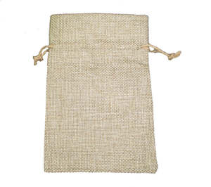 Pochette à cordon en chanvre naturel vente en gros sacs de jute sacs à cordon en toile de jute biodégradable avec ficelle - Product Image 4