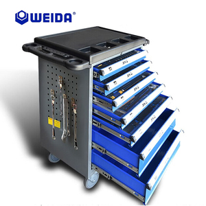 Carrello Portautensili Professionale Blu per Meccanici, Armadio Mobile per Officina Auto (Senza Utensili) - Product Image 1