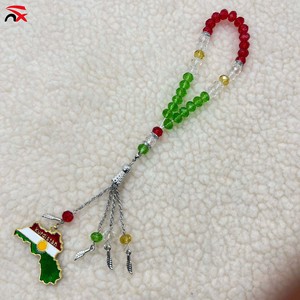 Bracelets de prière personnalisés en cristal de 10 mm avec breloques drapeau et carte du Kurdistan, accessoires de chapelet en vrac pour femmes - Product Image 3