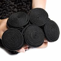 Extensions de cheveux vierges Remy 15A, ondulation profonde, double trame, à tisser, lot en vrac, 100% naturels non traités, toutes couleurs
