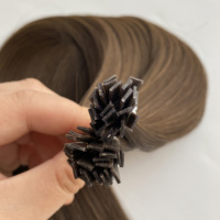 Extensions de cheveux humains vierges européens à pointe K, double trame, sans couture, garanties, disponibles en stock, trame simple