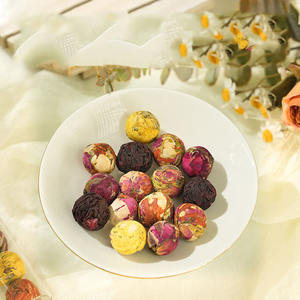 Hand Made Blooming <span class=keywords><strong>Tea</strong></span> Atacado Pacote de tubo de ensaio Florescimento Blooming <span class=keywords><strong>Tea</strong></span> Ball Flavored <span class=keywords><strong>Tea</strong></span> Alta qualidade chinesa Bebidas quentes - Product Image 6