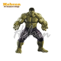 Esculturas de Resina Modernas a Gran Escala de Superhéroes, Incluido el Hulk, Pueden Usarse en Museos de Cera para Crear Imágenes Urbanas