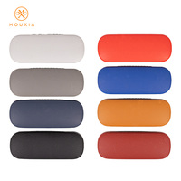 Étui à lunettes rigide ovale effet litchi anti-rayures avec logo personnalisé, multicolore, vente en gros