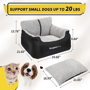 Siège de voiture double face <span class=keywords><strong>pour</strong></span> petits chiens, lit de voyage doux <span class=keywords><strong>pour</strong></span> animaux de compagnie, entièrement détachable et lavable, siège de voiture <span class=keywords><strong>pour</strong></span> chat - Product Image 3