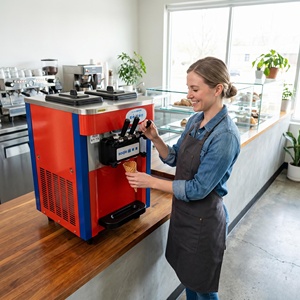 Máquina <span class=keywords><strong>de</strong></span> <span class=keywords><strong>Helado</strong></span> Suave <span class=keywords><strong>de</strong></span> 3 Sabores, Máquina <span class=keywords><strong>de</strong></span> <span class=keywords><strong>Helado</strong></span> Automática Pequeña Tipo McDonald's - Product Image 4