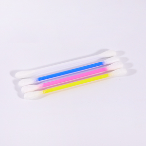 Fournisseurs d'écouvillons jetables Q Tips nettoyage des oreilles 300 pièces <span class=keywords><strong>coton</strong></span>-<span class=keywords><strong>tige</strong></span> <span class=keywords><strong>coton</strong></span>-<span class=keywords><strong>tige</strong></span> de couleur mélangée avec boîte ronde - Product Image 2