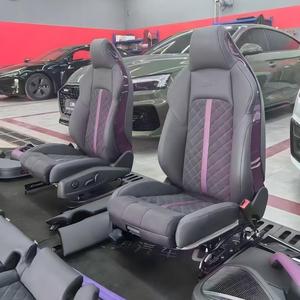 <span class=keywords><strong>Coprisedili</strong></span> in Pelle Personalizzati per <span class=keywords><strong>Audi</strong></span> A1 A2 <span class=keywords><strong>A3</strong></span> A4 A5 A6 A7, Set Completo Sportivo Resistente all'Usura - Product Image 2