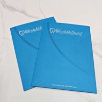Carpeta de Presentación Empresarial Personalizada con Impresión a Todo Color, Plegable, de Doble Bolsillo, Reciclable, OEM