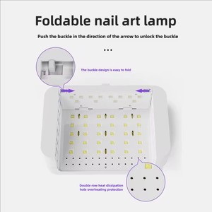 UV Led <b>Nail</b> Lamp Collapsible Armrest Gel Professional Curing Machine 180W <b>Nail</b> Light Manicure Lamp Wearable <b>Nail</b> Baking Lamp - Product Image 2
