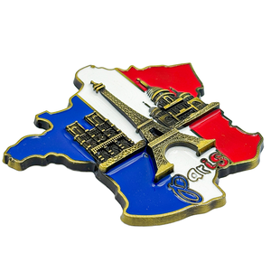 3D En Relief France <span class=keywords><strong>Europe</strong></span> <span class=keywords><strong>Carte</strong></span> En Métal Réfrigérateur Aimant <span class=keywords><strong>Magnétique</strong></span> Réfrigérateur <span class=keywords><strong>D</strong></span>écoration Paris Bâtiment Touristique Souvenir Cadeaux Autocollant - Product Image 2