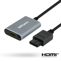 Accessoires de jeux rétro, adaptateur compatible HD 720p, convertisseur HD SV/AV pour console NTSC PAL N64 SNES NGC, commutateur de rapport d'aspect