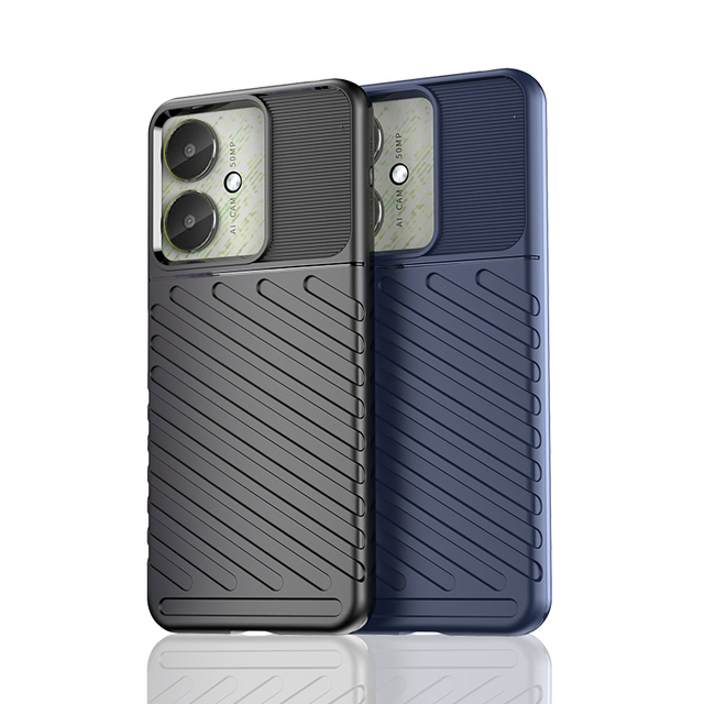 3.5mm Thickness Soft TPU Durable Silicon Rugged Mobile Phone Cases for Poco M6