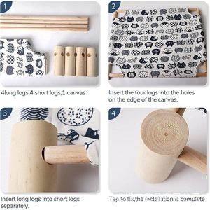 Wooden Pet <b>Bed</b> Rectangle Detachable Cat <b>Nest</b> Four Seasons Hand Wash Target Cat - Product Image 4