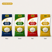 Sac d'emballage pour riz parfumé à fond carré, jetable, thermoscellable, résistant à l'humidité, en PP tissé, imprimé numériquement et personnalisé
