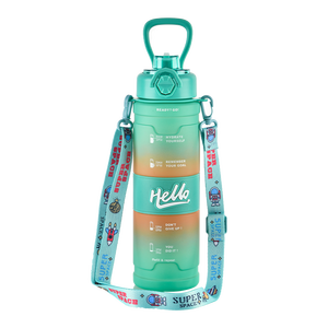 西科西新发布HELLO磨砂便携式夏季运动水杯户外直饮水瓶 - Product Image 1