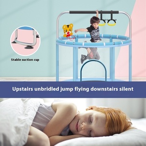 Trampolino Bungee per uso interno per bambini con rete di sicurezza e attrezzature per il Fitness con barra orizzontale per il salto del bambino - Product Image 3