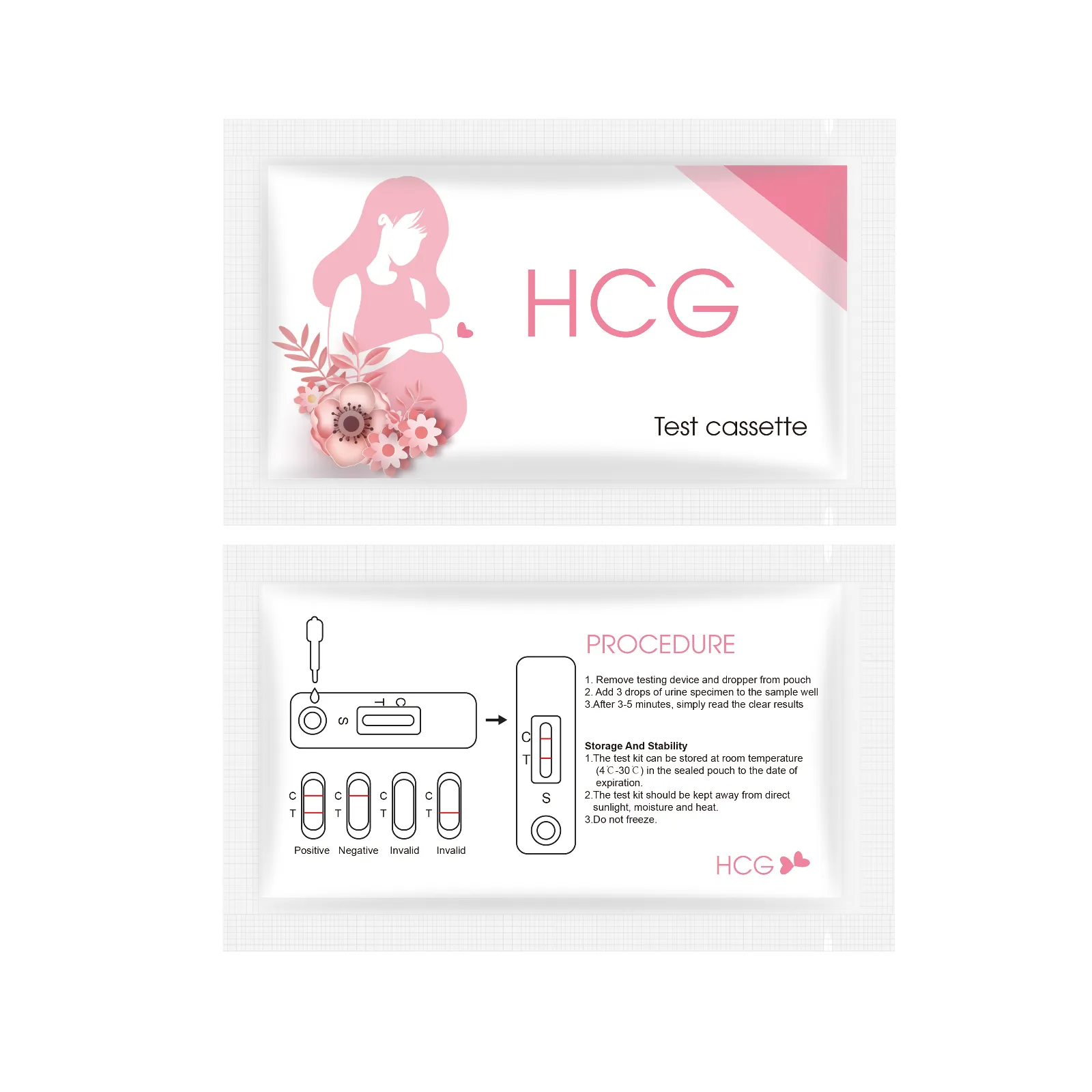 Pruebas de embarazo de detección temprana-Pruebas de orina HCG altamente sensibles para uso doméstico