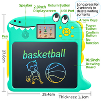 Tablette d'écriture magnétique à écran LCD pour dessin animé, tableau de dessin Montessori, jouets éducatifs, jouets de puzzle écologiques pour enfants