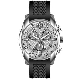 Montre de sport en acier inoxydable résistante à l'eau 10ATM à prix d'usine avec bracelets en cuir véritable - Product Image 4