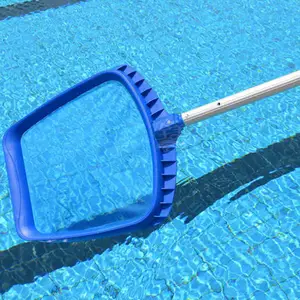 Pool Skimmer Net with 17-41 inch Telescopic Pole Leaf Skimmer Mesh Rake Net for Spa Pond Swimming Pool