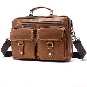 19SG-8156M de cuero genuino bolsos de hombro Multi función abogados maletín - Product Image 2
