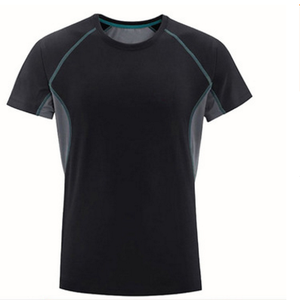 Camiseta Deportiva Transpirable de Secado Rápido para Hombre, Estilo Moderno, Manga Corta, Cuello en V, Sin Cuello - Product Image 1