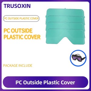 10 Piezas de Placas Protectoras de Plástico (PC) para Gafas de Soldadura con Oscurecimiento Automático Solar/Filtro de Soldadura/Casco de Soldadura - Product Image 4