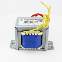 Transformateur d'isolation électronique 50W/VA AC-AC 220V 380V Entrée 9V 12V 18V 24V 36V 110V 24V-0-24V Transformateur de puissance EI