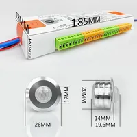 Contrôleur d'éclairage LED pour escalier V2, DC 12V 24V, 32 canaux, capteur PIR pour escaliers intérieurs, variateur d'intensité pour l'éclairage des escaliers