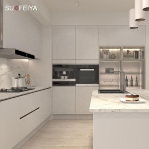 Armoires de cuisine modulaires modernes personnalisées Sofeyia avec évier, robinet, tiroir, panier, fabriquées en Chine - Product Image 4