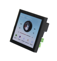 Amplificateur mural Bluetooth 2 ou 4 canaux avec écran de 4 pouces, sortie 25 watts, panneau intelligent pour système audio multi-prises