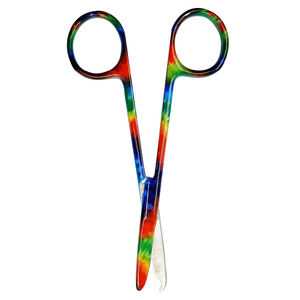 Lame en acier inoxydable de ciseaux de suture de pansement chirurgical enduit multicolore de haute qualité et poignée en acier pour la salle de chirurgie - Product Image 5