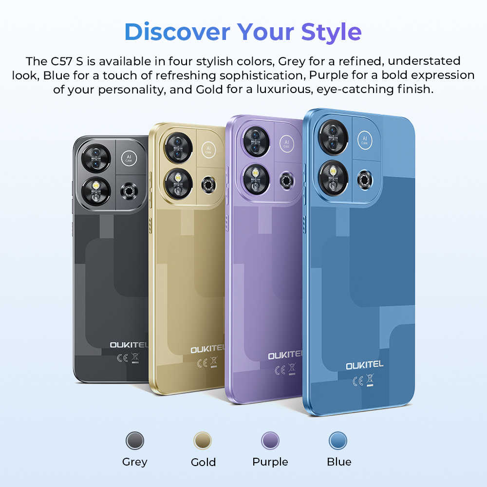 oukitel c57sスマートな電話2024 6.52 