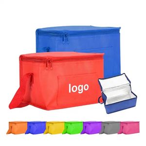 Fabrika toptan lüks soğutucu çanta hafif taşınabilir yalıtımlı fermuar yumuşak olmayan dokuma Tote sızdırmaz kullanımlık özel Logo - Product Image 4