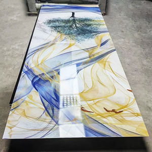 Usine chinoise Texture de marbre ignifuge haute brillance facile à nettoyer Panneau mural décoratif durable Matériau Panneau d'<span class=keywords><strong>imitation</strong></span> marbre - Product Image 3