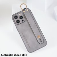 Étui de téléphone professionnel antichoc en cuir avec dragonne et protection d'appareil photo pour iPhone 17 Air 16 Plus 15 14 13 12 Pro Max 11