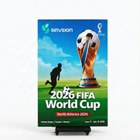 Affiche LED d'intérieur P2.5, écran publicitaire numérique LED, affiche LED portable à trois volets, vidéo numérique pour événements