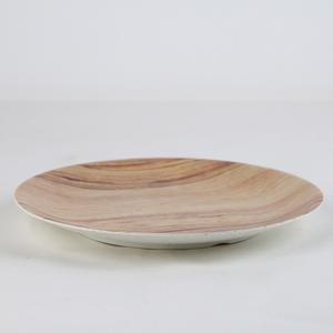 Plato de Servir de Melamina con Diseño de Madera, 7.5 Pulgadas, Redondo, Duradero, Diseño Moderno, Plato para Comida - Product Image 4