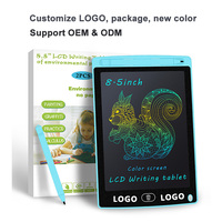 Meilleure vente, planche à gribouiller colorée de 8.5 pouces, bloc de 2 tablettes d'écriture LCD pour enfants