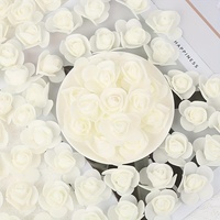 500 pièces de têtes de roses miniatures en mousse de couleurs assorties et vibrantes pour la décoration de mariage et d'anniversaire