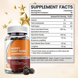 Gomitas de Hierba de Cabra en Celo Queratinizada Directas de Fábrica, Vitaminas Personalizables OEM que Mejoran la Sexualidad en Mujeres, Adolescentes y Mujeres Embarazadas - Product Image 5