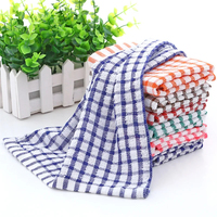 Manufacturer Wholesale Cleaning Cloth Jacquard Checkered Cotton Dish Tea Kitchen Towel for Custom