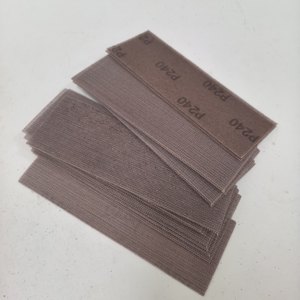 70-198mm for <strong>Abranet</strong> Rectangular Dry <strong>Sandpaper</strong> 120-400 Grit Flocking for Automatic Paint Putty Grinding OEM - Product Image 1