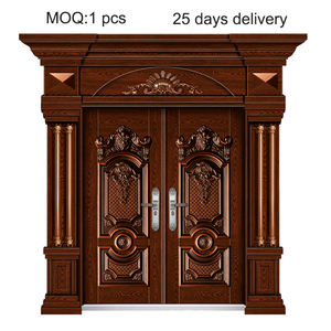 Techtop chính đôi bên ngoài cửa thép thiết kế cho ngôi nhà sắt thép cổng - Product Image 6