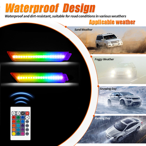 Bán buôn RGB xe phía sau phía trước dẫn bên đánh dấu vị trí ánh sáng cho Chevrolet <span class=keywords><strong>Camaro</strong></span> 2010 2015 xe phụ kiện đèn bội thu - Product Image 2